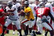 TAMPA, FL - AUGUST 01: Quarterback Byron Leftwich #7 of the Tampa Bay Buccaneers looks for an open receiver during Training Camp at One Buccaneer Place on August 1, 2009 in Tampa, Florida. (Photo by J. Meric/Getty Images)
