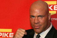 LAS VEGAS - DECEMBER 07:  Pro wrestler Kurt Angle arrives at Spike TV's 2007 'Video Game Awards' at the Mandalay Bay Events Center on December 7, 2007 in Las Vegas, Nevada.  (Photo by Frazer Harrison/Getty Images)