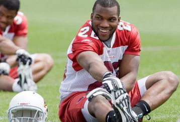TEMPE, AZ - MAY 2 :  Chris Wells #26 of the Arizona Cardinals stretches during a team minicamp at the team training facility on May 2, 2009 in Tempe, Arizona.  (Photo by Jonathan Willey/Getty Images)