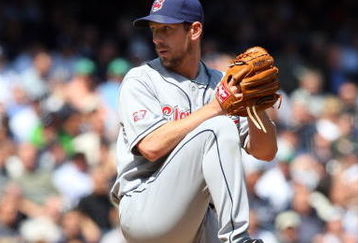 NEW YORK - APRIL 16:  Cliff Lee #31 of the Cleveland Indians pitches against the New York Yankees during opening day at the new Yankee Stadium on April 16, 2009 in the Bronx borough of New York City. This is the first regular season MLB game being played at the new venue which replaced the old Yankee Stadium as the Yankees home field.  (Photo by Jim McIsaac/Getty Images)