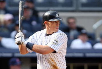 NEW YORK - APRIL 19:  Cody Ransom #12 of the New York Yankees bats against the Cleveland Indians at Yankee Stadium on April 19, 2009 in the Bronx borough of New York City.  (Photo by Ezra Shaw/Getty Images)