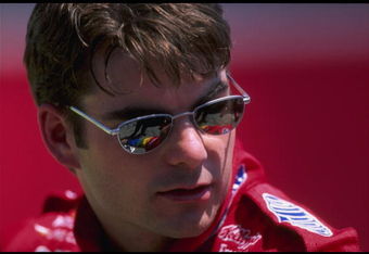 5 May 1996: Jeff Gordon looks on during the NASCAR Savemart 300 held at Sears Point in Sonoma, California.
