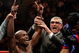 NOTTINGHAM, ENGLAND - MAY 10:  Timothy Bradley celebrates his win against Junior Witter for the WBC Light Welterweight fight on May 10, 2008 at Nottingham Ice Arena in Nottingham, England. (Photo by John Gichigi/Getty Images)