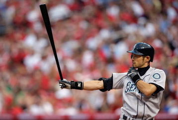 ST. LOUIS, MO - JULY 14:  American League All-Star Ichiro Suzuki of the Seattle Mariners bats during the 2009 MLB All-Star Game at Busch Stadium on July 14, 2009 in St Louis, Missouri. (Photo by Jamie Squire/Getty Images)