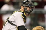 PHOENIX - JULY 23:  Catcher Ryan Doumit #41 of the Pittsburgh Pirates in action during the major league baseball game against the Arizona Diamondbacks at Chase Field on July 23, 2009 in Phoenix, Arizona. The Diamondbacks defeated the Pirates 11-4.  (Photo by Christian Petersen/Getty Images)