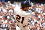 SAN FRANCISCO - AUGUST 02:  Freddy Sanchez #21 of the San Francisco Giants hits a two run double against the Philadelphia Phillies in the fifth inning to tie the game during a Major League Baseball game at AT&T Park on August 2, 2009 in San Francisco, California.  (Photo by Jed Jacobsohn/Getty Images)