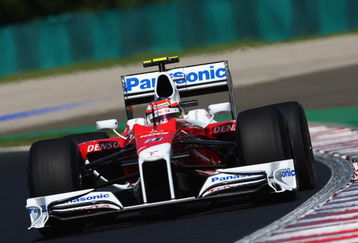 BUDAPEST, HUNGARY - JULY 24:  Timo Glock of Germany and Toyota drives during practice for the Hungarian Formula One Grand Prix at the Hungaroring on July 24, 2009 in Budapest, Hungary.  (Photo by Ryan Pierse/Getty Images)