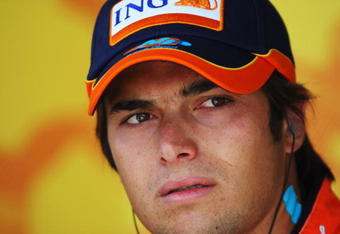 ISTANBUL, TURKEY - JUNE 06:  Nelson Piquet of Brazil and Renault is seen in the paddock following qualifying for the Turkish Formula One Grand Prix at Istanbul Park on June 6, 2009, in Istanbul, Turkey.  (Photo by Mark Thompson/Getty Images)