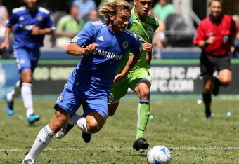 SEATTLE - JULY 18:  Andriy Shevchenko #7 of Chelsea FC in action during the friendly match between Chelsea FC and Seattle Sounders FC on July 18, 2009 at Qwest Field in Seattle, Washington. Chelsea FC defeated Seattle 2-0. (Photo by Otto Greule Jr/Getty Images)
