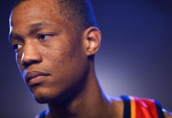 TARRYTOWN, NY - JULY 29:  Anthony Randolph of the Golden State Warriors poses for a portrait during the 2008 NBA Rookie Photo Shoot on July 29, 2008 at the MSG Training Facility in Tarrytown, New York.  NOTE TO USER: User expressly acknowledges and agrees that, by downloading and or using this Photograph, User is consenting to the terms and conditions of the Getty Images License Agreement.  (Photo by Robert Laberge/Getty Images)