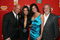 LAS VEGAS - DECEMBER 07:  (L-R) Pro wrestler Kurt Angle, actress Tia Carrera, Karen Angle, and 'The Simpsons' creator Matt Groening pose backstage at Spike TV's 2007 'Video Game Awards' at the Mandalay Bay Events Center on December 7, 2007 in Las Vegas, Nevada.  (Photo by Frazer Harrison/Getty Images for Spike TV)