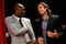 LOS ANGELES, CA - JULY 15:  ***EXCLUSIVE***  Los Angeles Lakers Kobe Bryant (L) and Sasha Vujacic backstage during the 2009 ESPY awards held at Nokia Theatre LA Live on July 15, 2009 in Los Angeles, California. The 17th annual ESPYs will air on Sunday, July 19 at 9PM ET on ESPN.  (Photo by Kevork Djansezian/Getty Images for ESPY)