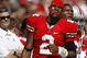 COLUMBUS, OH - SEPTEMBER 20:  Terrelle Pryor #2 of the Ohio State Buckeyes looks on from the sideline during the second quarter while playing the Troy Trojans on September 20, 2008 at Ohio Stadium in Columbus, Ohio. Ohio State won the game 28-10.  (Photo by Gregory Shamus/Getty Images)