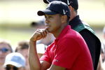 GRAND BLANC, MI - AUGUST 02:  Tiger Woods waits on the 14h tee during the final round of the Buick Open at Warwick Hills Golf and Country Club on August 2, 2009 in Grand Blanc, Michigan. Woods won the tournament with a final score of 20 under par.  (Photo by Gregory Shamus/Getty Images)