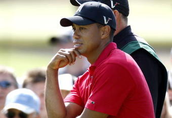 GRAND BLANC, MI - AUGUST 02:  Tiger Woods waits on the 14h tee during the final round of the Buick Open at Warwick Hills Golf and Country Club on August 2, 2009 in Grand Blanc, Michigan. Woods won the tournament with a final score of 20 under par.  (Photo by Gregory Shamus/Getty Images)