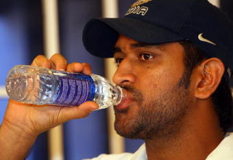 CHENNAI, INDIA - DECEMBER 10:  Mahendra Singh Dhoni speaks at a press conference after the Indian nets session at the MA Chidambaram Stadium on December 10, 2008 in Chennai, India.  (Photo by Julian Herbert/Getty Images)