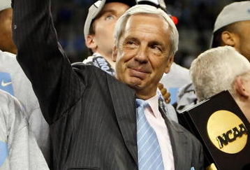 DETROIT - APRIL 06:  Head coach Roy Williams of the North Carolina Tar Heels celebrates following the Tar Heels 89-72 win against the Michigan State Spartans during the 2009 NCAA Division I Men's Basketball National Championship game at Ford Field on April 6, 2009 in Detroit, Michigan.  (Photo by Streeter Lecka/Getty Images)