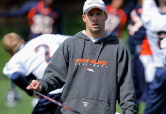 ENGLEWOOD, CO - MAY 03:  Head coach Josh McDaniels of the Denver Broncos oversees practice during minicamp at the Broncos training facility on May 3, 2009 in Englewood, Colorado.  (Photo by Doug Pensinger/Getty Images)