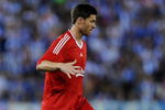 BARCELONA, SPAIN - AUGUST 02:  Xabi Alonso of Liverpool controls the ball during the pre-season friendly match between Espanyol and Liverpool at the Nuevo Estadio de Cornella-El Prat on August 2, 2009 in Barcelona, Spain. Espanyol won the match 3-0. (Photo by Jasper Juinen/Getty Images)