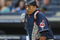NEW YORK - APRIL 18:  Victor Martinez #41 of the Cleveland Indians in the field against the New York Yankees at Yankee Stadium on April 18, 2009 in the Bronx borough of New York City.  (Photo by Nick Laham/Getty Images)
