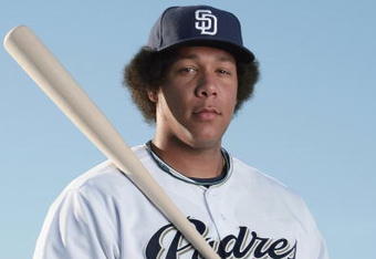 PEORIA, AZ - FEBRUARY 24:  Kyle Blanks of the San Diego Padres poses during photo day at Peoria Stadium on February 24, 2009 in Peoria, Arizona. (Photo by Donald Miralle/Getty Images)