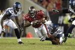 TAMPA, FL - OCTOBER 19: Running back Jameel Cook #33 of the Tampa Bay Buccaneers plays against the Seattle Seahawks at Raymond James Stadium on October 19, 2008 in Tampa, Florida.  (Photo by Al Messerschmidt/Getty Images) 