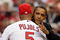 ST. LOUIS, MO - JULY 14:  President Barack Obama hugs National League All-Star Albert Pujols of the St. Louis Cardinals after throwing the first pitch before the 2009 MLB All-Star Game at Busch Stadium on July 14, 2009 in St Louis, Missouri. (Photo by Jamie Squire/Getty Images)