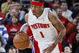 CLEVELAND - FEBRUARY 22: Allen Iverson #1 of the Detroit Pistons brings the ball up court against the Cleveland Cavaliers on February 22, 2009 at the Quicken Loans Arena in Cleveland, Ohio. Cleveland won the game 99-78. NOTE TO USER: User expressly acknowledges and agrees that, by downloading and or using this photograph, User is consenting to the terms and conditions of the Getty Images License Agreement. (Photo by Gregory Shamus/Getty Images)