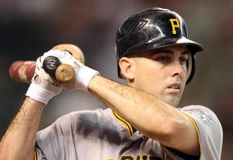 PHOENIX - JULY 25:  Jack Wilson #2 of the Pittsburgh Pirates prepares to bat during the major league baseball game against the Arizona Diamondbacks at Chase Field on July 25, 2009 in Phoenix, Arizona.  (Photo by Christian Petersen/Getty Images)