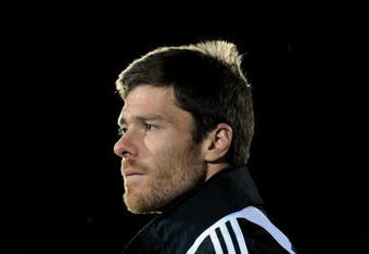 BLOEMFONTEIN, SOUTH AFRICA - JUNE 25:  Xabi Alonso of Spain enters the pitch during a training session the day after the European Champions stunning 2-0 loss against USA on June 25, 2009 in Bloemfontein, South Africa.  (Photo by Jasper Juinen/Getty Images)