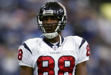 INDIANAPOLIS - NOVEMBER 13:  Derick Armstrong #88 of the Houston Texans stands on the field during the NFL game with the Indianapolis Colts on November 13, 2005 at the RCA Dome in Indianapolis, Indiana. The Indianapolis Colts defeated the Houston Texans 31-17. (Photo by Elsa/Getty Images).  