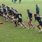 CAPE TOWN, SOUTH AFRICA - AUGUST 06:  The Wallabies warm up during the Australian Wallabies training session held at Westerford High School on August 6, 2009 in Cape Town, South Africa.  (Photo by David Rogers/Getty Images)