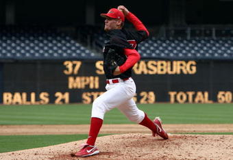 SAN DIEGO, CA- APRIL 3:  Starting Pitcher Stephen Strasburg #37 of the San Diego State Aztecs throws from the mound against the UC Davis Aggies during their game on April 3, 2009 at Petco Park in San Diego, California. (Photo by Donald Miralle/Getty Images)