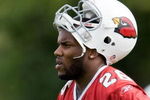TEMPE, AZ - MAY 1 :  Chris Wells #26 of the Arizona Cardinals watches a drill during a team minicamp at the team training facility on May 1, 2009 in Tempe, Arizona.  (Photo by Jonathan Willey/Getty Images)