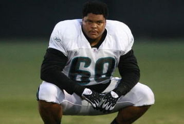 JACKSONVILLE, FL - JULY 31:  Khalif Barnes #69 of the Jacksonville Jaguars looks on during training camp at Alltel Stadium practice facililty on July 31, 2007 in Jacksonville, Florida. (Photo by Doug Benc/Getty Images)