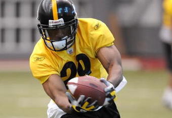 PITTSBURGH - MAY 03:  Sixth round draft pick Ryan Mundy #29 of the Pittsburgh Steelers catches a pass during a rookie mini camp at the Pittsburgh Steelers Training and Administrative Complex May 3, 2008 in Pittsburgh, Pennsylvania.  (Photo by Joseph Sargent/Getty Images)