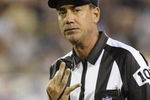 CANTON, OH - AUGUST 3: Line judge Gary Arthur of the NFL signals a third down as the Indianapolis Colts play against the Washington Redskins in the Pro Football Hall of Fame Game at Fawcett Stadium on August 3, 2008 in Canton, Ohio.   (Photo by Al Messerschmidt/Getty Images) 