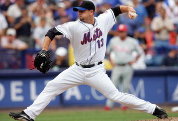 NEW YORK - JULY 24:  Billy Wagner #13 of the New York Mets pitches against the Philadelphia Phillies on July 24, 2008 at Shea Stadium in the Flushing neighborhood of the Queens borough of New York City. The Mets defeated the Phillies 3-1.  (Photo by Jim McIsaac/Getty Images)