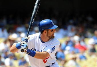 LOS ANGELES, CA - MAY 09:  Casey Blake #23 of the Los Angeles Dodgers at bat against the San Francisco Giants at Dodger Stadium on May 9, 2009 in Los Angeles, California.  (Photo by Harry How/Getty Images)