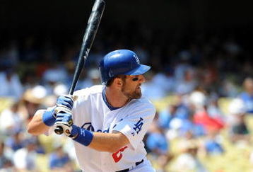 LOS ANGELES, CA - MAY 09:  Casey Blake #23 of the Los Angeles Dodgers at bat against the San Francisco Giants at Dodger Stadium on May 9, 2009 in Los Angeles, California.  (Photo by Harry How/Getty Images)