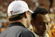 AUSTIN, TX - OCTOBER 18: Derek Jeter and Roger Clemens watch a game between the Texas Longhorns and the Missouri Tigers on October 18, 2008 at Darrell K Royal-Texas Memorial Stadium in Austin, Texas. (Photo by Brian Bahr/Getty Images)