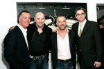 LONDON - JANUARY 17:  (UK TABLOID NEWSPAPERS OUT) (L-R) Brothers and co-owners of the Ultimate Fighting Championship Frank (L) and Lorenzo Fertitta (2nd R), UFC president Dana White (2nd L) and photographer Kevin Lynch attend the 'Octagon' private view at Hamilton's gallery on January 17, 2007 in London, England.  The exhibition showcases work by Lynch documenting the world of Ultimate Fighter Championship (UFC) events.  (Photo by Claire Greenway/Getty Images)