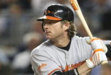 NEW YORK - MAY 21:  Gregg Zaun #9 of the Baltimore Orioles at bat against the New York Yankees on May 21, 2009 at Yankee Stadium in the Bronx borough of New York City.  (Photo by Nick Laham/Getty Images)