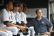 NEW YORK - JULY 2: Alex Rodriguez #2 (L) of the New York Yankees sits on the bench, joined by Yankees General Manager Brian Cashman (R) before a game against the Seattle Mariners at Yankee Stadium on July 2, 2009 in the Bronx borough of New York City.  (Photo by Nick Laham/Getty Images)