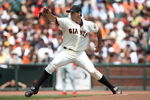 SAN FRANCISCO - AUGUST 02:  Barry Zito #75 of the San Francisco Giants pitches against the Philadelphia Phillies during a Major League Baseball game at AT&T Park on August 2, 2009 in San Francisco, California.  (Photo by Jed Jacobsohn/Getty Images)