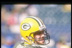 6 Nov 1994:  Quarterback Mark Brunell of the Green Bay Packers looks on during a game against the Detroit Lions at Lambeau Field in Green Bay, Wisconsin.  The Packers won the game, 38-30. Mandatory Credit: Jonathan Daniel  /Allsport