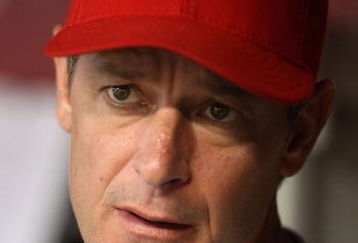 PHOENIX - JULY 28:  Pitcher Jamie Moyer #50 of the Philadelphia Phillies sits in the dugout during the major league baseball game against the Arizona Diamondbacks at Chase Field on July 28, 2009 in Phoenix, Arizona.  The Phillies defeated the Diamondbacks 4-3.  (Photo by Christian Petersen/Getty Images)