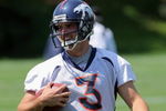 ENGLEWOOD, CO - JUNE 12:  Quarterback Tom Brandstater #3 of the Denver Broncos warms up during minicamp practice at the Broncos Dove Valley training facility on June 12, 2009 in Englewood, Colorado.  (Photo by Doug Pensinger/Getty Images)