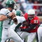 MUNCIE, IN - OCTOBER 25:  Defensive lineman Kenny Meeks #99 of the Ball State Cardinals pressures the Eastern Michigan Eagles quarterback on October 25, 2008 at Scheumann Stadium in Muncie, Indiana.  (Photo by Jamie Sabau/Getty Images)