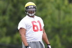 FLOWERY BRANCH, GA - MAY 9: Defensive tackle Vance Walker #61 of the Atlanta Falcons during minicamp at the Falcons Complex on May 9, 2009 in Flowery Branch, Georgia. (Paul Abell/Getty Images)
